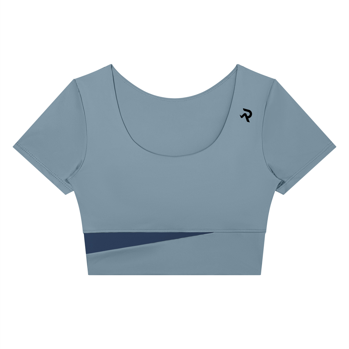 Women's Panelled Crop Yoga T-Shirt